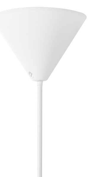 Závesná lampa biela nylon látkové tienidlo osvetlenie moderný štýl obývacia izba