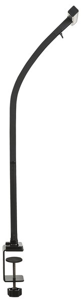 Stolná LED lampa čierna hliník syntetický materiál s objímkou stmievač senzor s 3 farbami osvetlenie do kancelárie a študovne