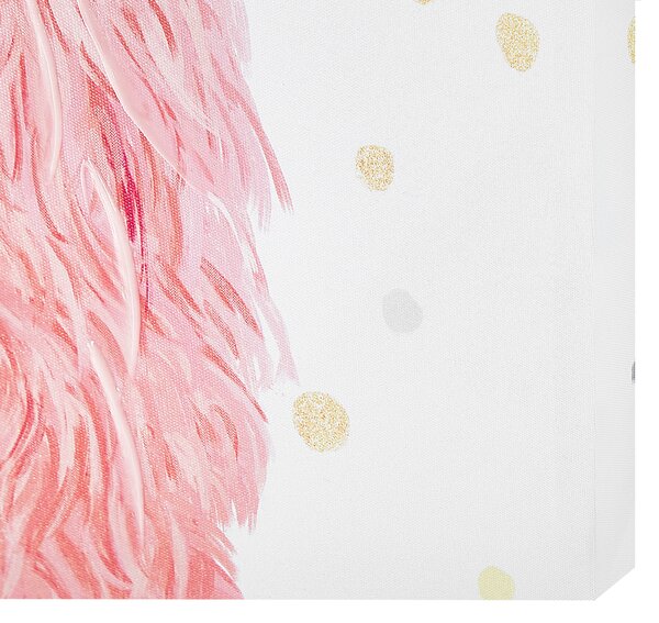 Obraz na plátne ružový polyester 60 x 80 cm lama umelecká tlač na stenu do detskej izby
