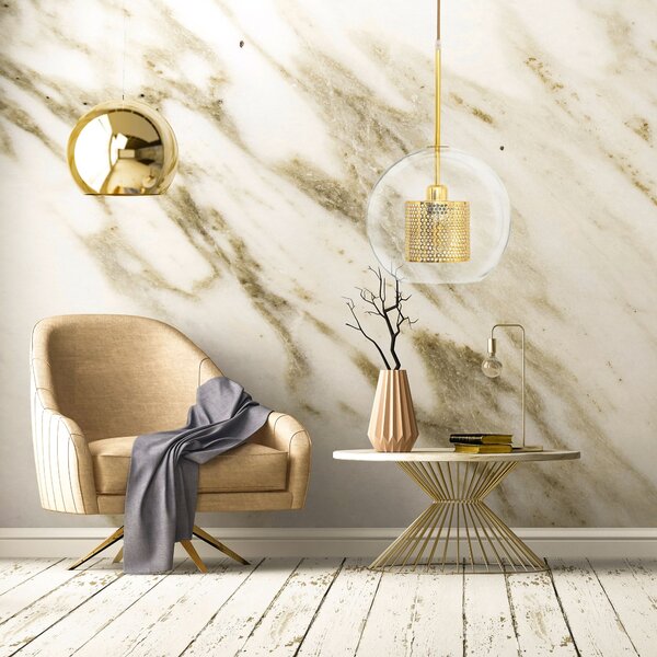 Toolight Závesná lampa Glass Gold Loft APP556-1CP 30cm