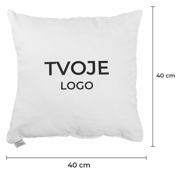 Vankúš s vlastným logom 40x40 cm EMI
