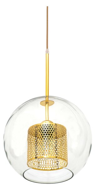 Toolight Závesná lampa Glass Gold Loft APP556-1CP 30cm