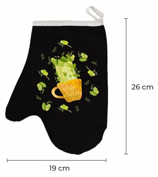 Kuchynská rukavica Gardenia EMI, čierna