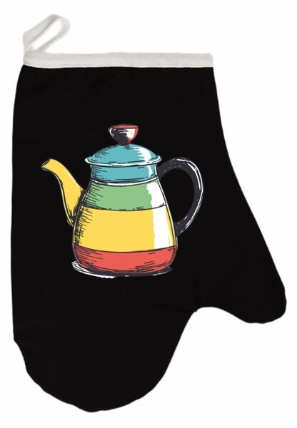 Kuchynská rukavica Teapop EMI, čierna