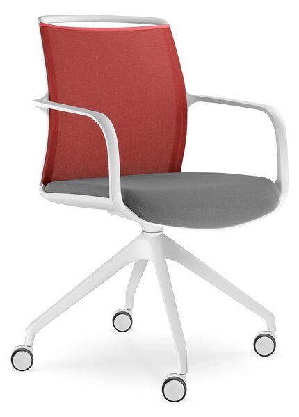 LD SEATING - Konferenčné kreslo LEAF 506, F95-WH
