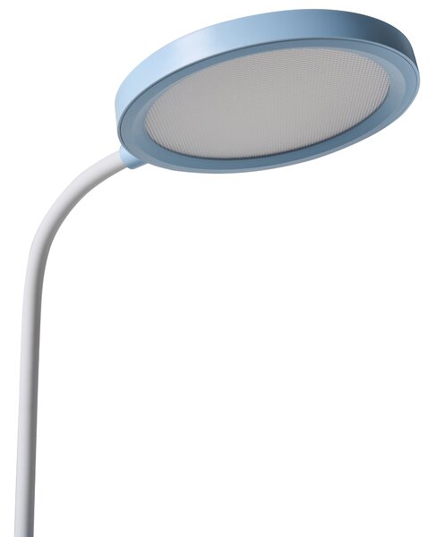 Stolná LED lampa modrá syntetický materiál 3 režimy teploty svetla so stmievačom dotyková nastaviteľná kancelária
