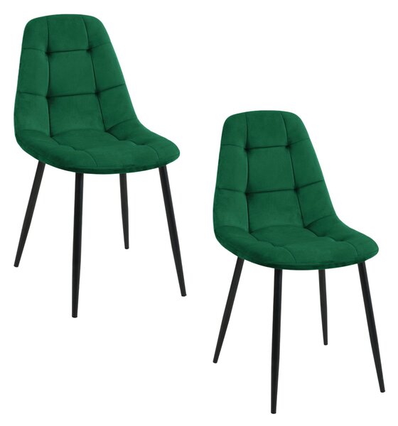 NovýNábytok.sk Set 2 ks. Jedálenských stoličiek Xunta (zelená). Akcia -21%. Vlastná spoľahlivá doprava až k Vám domov. 1117270