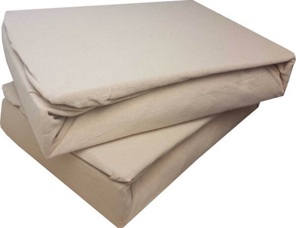 Plachta posteľná oriešková superstretch EMI, Plachta 90 (100)x200