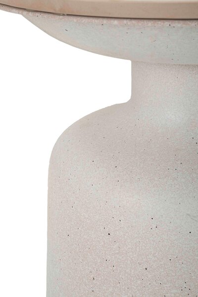 KONFERENČNÝ STOLÍK, biela, kov, keramika, 40/40/47 cm - Stolíky do obývačky, Online Only