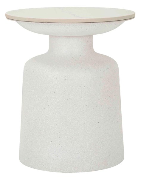 KONFERENČNÝ STOLÍK, biela, kov, keramika, 40/40/47 cm - Stolíky do obývačky, Online Only