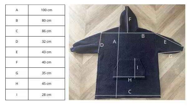 Deka s rukávmi HOODIE sivá