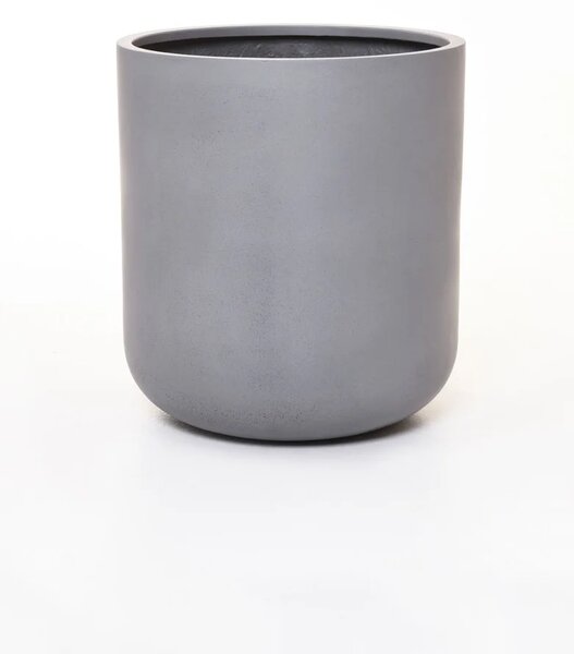 Kvetináč CHICO, sklolaminát, priemer 45 cm, beton design sivý