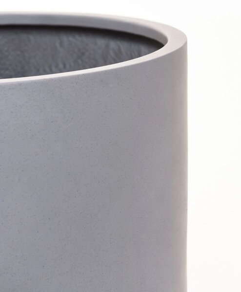 Kvetináč CHICO, sklolaminát, priemer 45 cm, beton design sivý