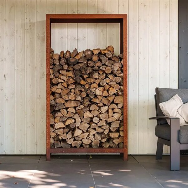 Cortenový drevník FRAME 600 × 400 × 1 800 mm