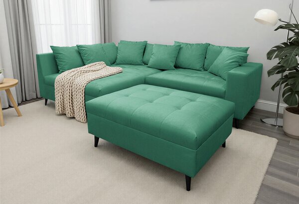ROHOVÁ SEDAČKA, textil, zelená MID.YOU - Sedačky, Online Only