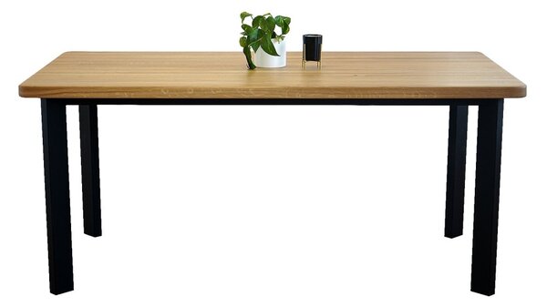 Jedálenský stôl s masívnou dubovou doskou Gloria 1400 x 900 mm