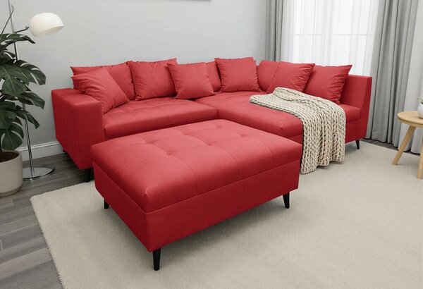 ROHOVÁ SEDAČKA, textil, červená MID.YOU - Sedačky, Online Only