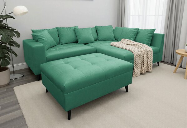 ROHOVÁ SEDAČKA, textil, zelená MID.YOU - Sedačky, Online Only