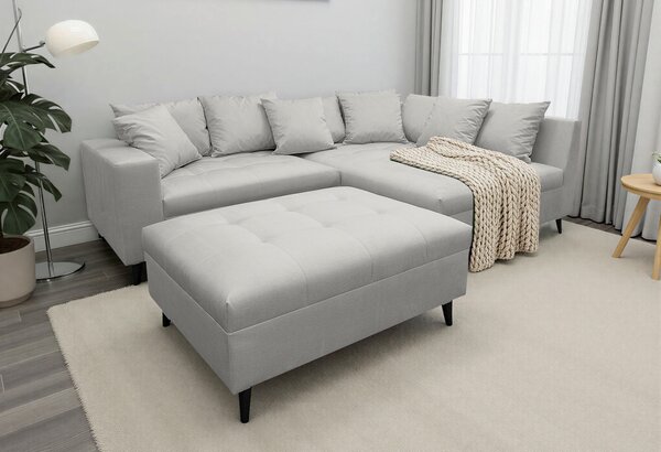 ROHOVÁ SEDAČKA, textil, sivá MID.YOU - Sedačky, Online Only