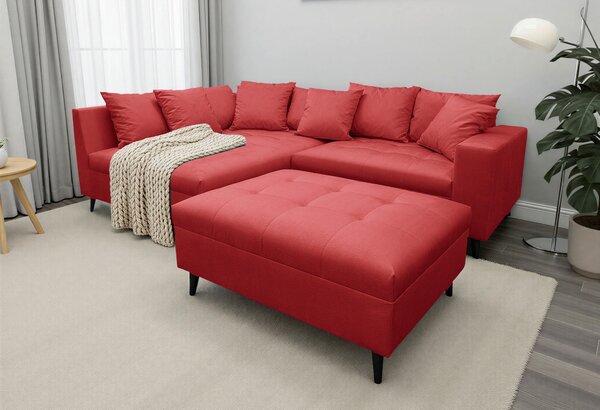 ROHOVÁ SEDAČKA, textil, červená MID.YOU - Sedačky, Online Only