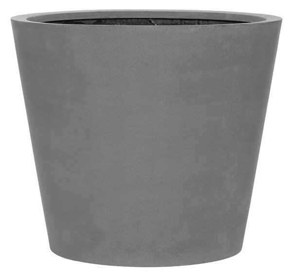 Kvetináč Bucket sivý S, ⌀ 50 cm x v 40 cm, 6,5 kg, 57l