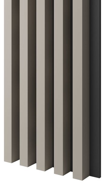 Akustický panel, podklad MDF doska, široká lamela, pieskovo béžový, 30x275 cm