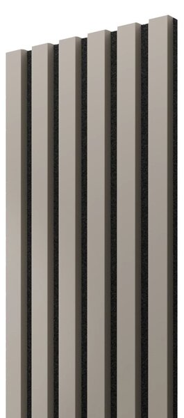Akustický panel, pieskovo béžová, čierny filc, 30x275 cm
