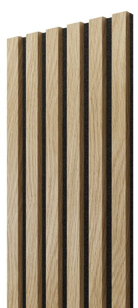 Akustický panel, Európsky dub, čierny filc, 30x275 cm
