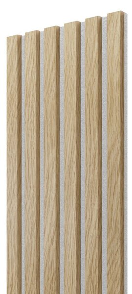 Akustický panel, Európsky dub, sivý filc, 30x275 cm