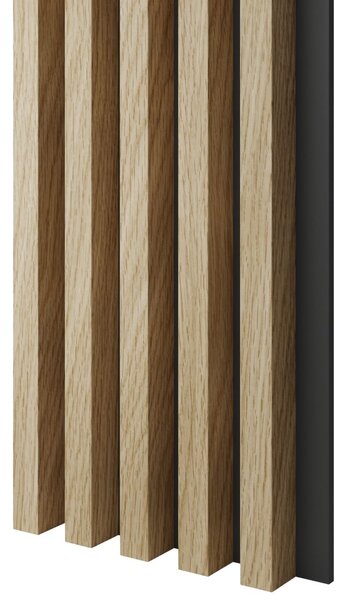 Akustický panel, podklad MDF doska, široká lamela, Európsky dub, 30x275 cm