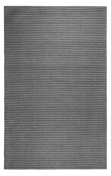 Koberec tmavosivý vlnený s polyesterom 140 x 200 cm ručne prešívaný klasický dizajn