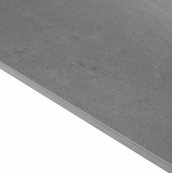 NovýNábytok.sk Jedálenský stôl Fresia 1 (sivý mramor + čierna) (pre 4 osoby). Vlastná spoľahlivá doprava až k Vám domov. 1119389