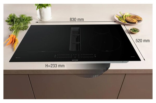 Gorenje GEH8432BSCWF - Indukčná varná doska s odsávačom