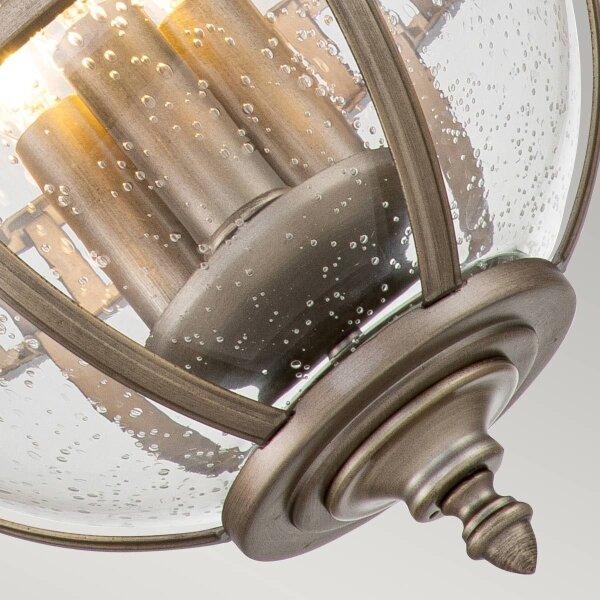 Kichler KL-HALLERON-8M-BU -Vonkajší luster na reťazi HALLERON 3xE14/40W/230V IP44