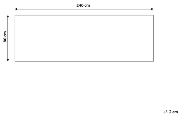 Koberec viacfarebný polyester 80 x 240 cm s orientálnym vzorom behúň moderná kuchyňa chodba