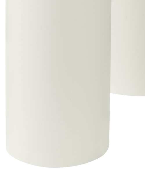 Jedálenský stôl krémová biela PVC nohy 188 x 94 x 74 cm MDF vrchná doska nepravidelný tvar moderný minimalistický štýl jedáleň
