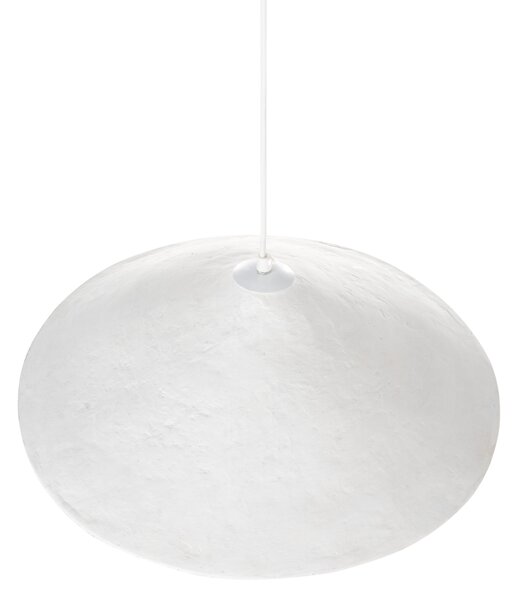 Závesná lampa biela papier-mâché ručne vyrobené tienidlo moderný štýl obývačka jedáleň