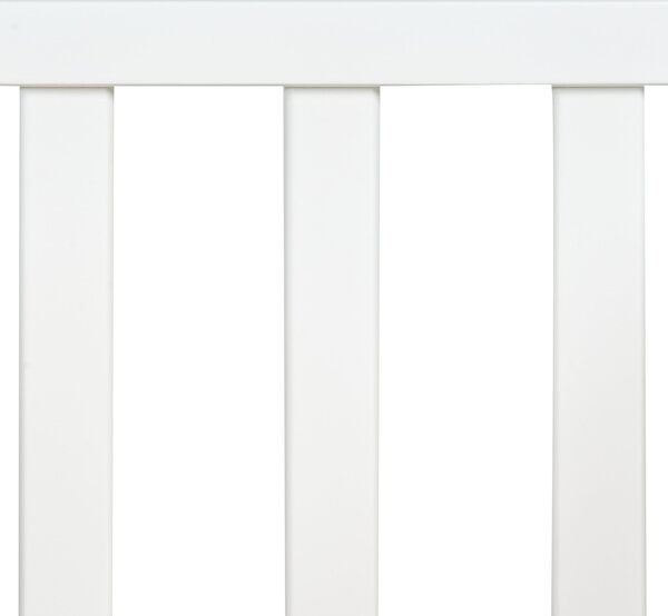 Detská postieľka biela borovicové drevo 70 x 130 cm nastaviteľná výška štandardná veľkosť minimalistický štýl detská izba