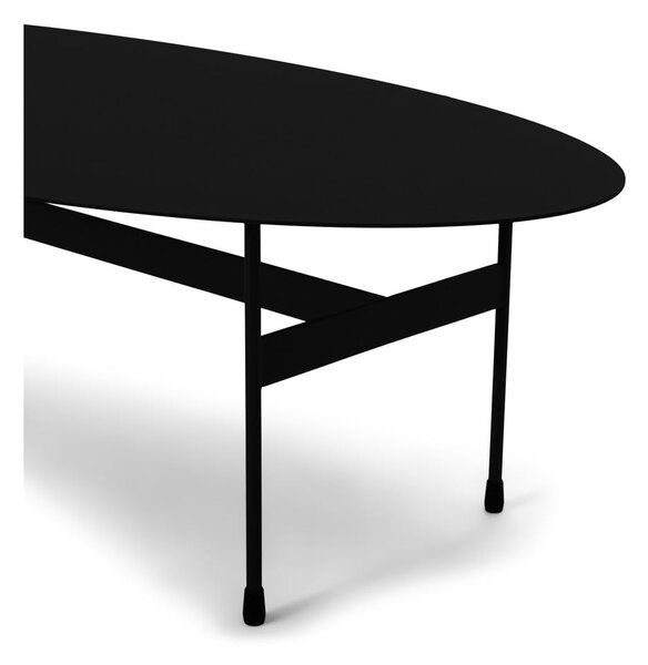 Čierny kovový konferenčný stolík 39x120 cm Mira – Spinder Design