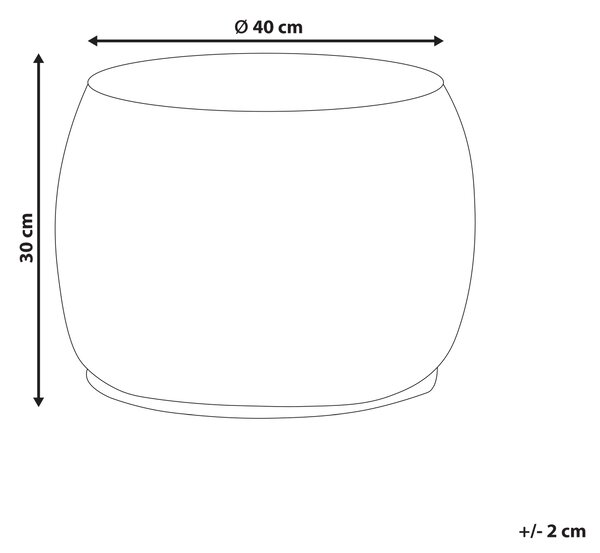 Taburetka svetlá prírodná z morskej trávy ⌀ 40 cm okrúhla vodný hyacint polystyrénová výplň boho štýl