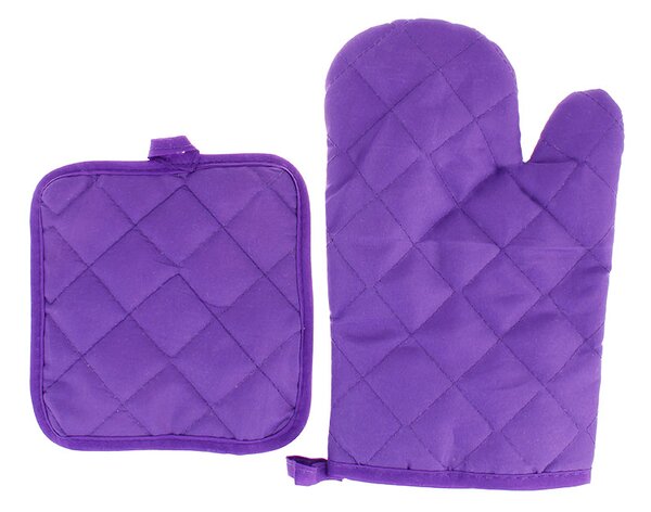 Chňapka do kuchyne s podložkou Lavender (kuchynská rukavica s podložkou v provensálskom štýle)