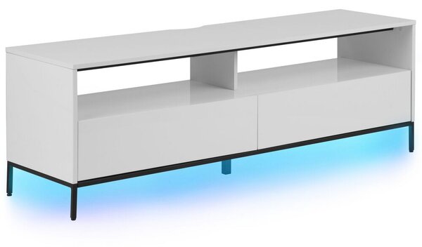 TV stolík/skrinka Serviceton (biela) (s LED). Vlastná spoľahlivá doprava až k Vám domov. 1012629