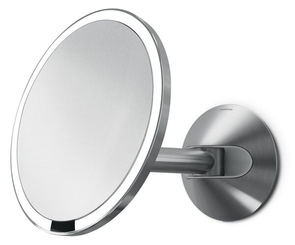 Nástenné/kozmetické zrkadlo s osvetlením/zväčšovacie (5x) ø 20 cm Sensor – simplehuman