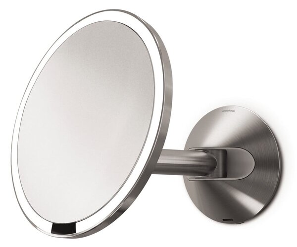 Nástenné/kozmetické zrkadlo s osvetlením/zväčšovacie (5x) ø 20 cm Sensor – simplehuman