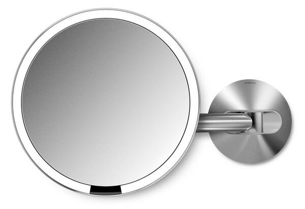 Nástenné/kozmetické zrkadlo s osvetlením/zväčšovacie (5x) ø 20 cm Sensor – simplehuman