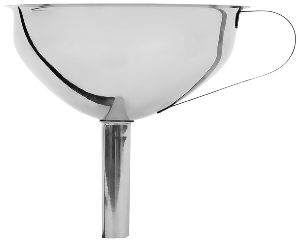 Kovový lievik so sitkom Chrome, (fi) 13 cm