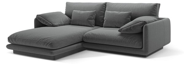 Tmavosivá rohová pohovka (ľavý roh) Torino – Micadoni Home