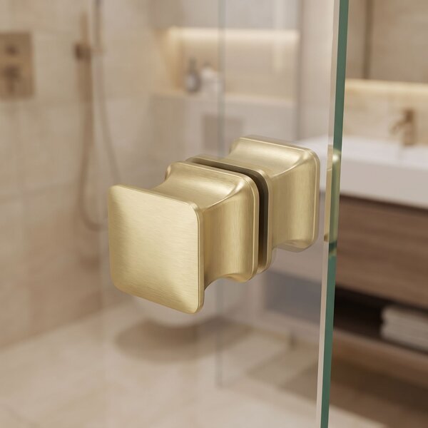 Madlo do sprchových dverí Rea 04 Brushed Gold