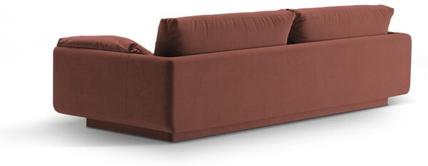 Ružová zamatová pohovka 250 cm Torino – Micadoni