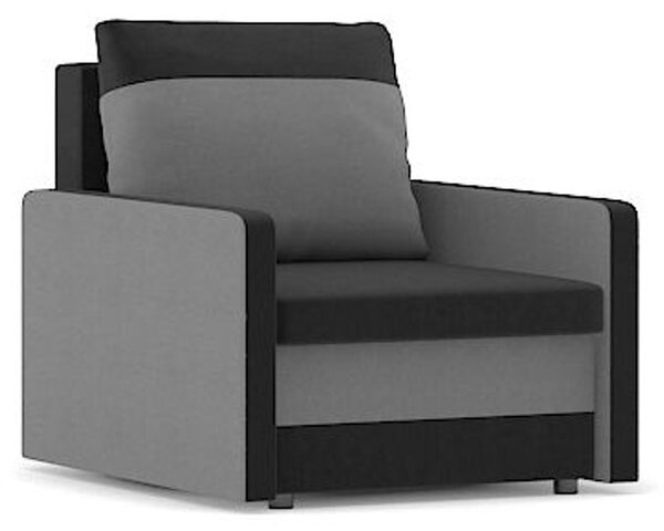 Kreslo MILTON model 2 Sivá/čierna